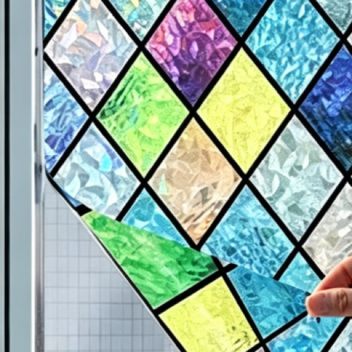 3D Rainbow Laser Static Window Film